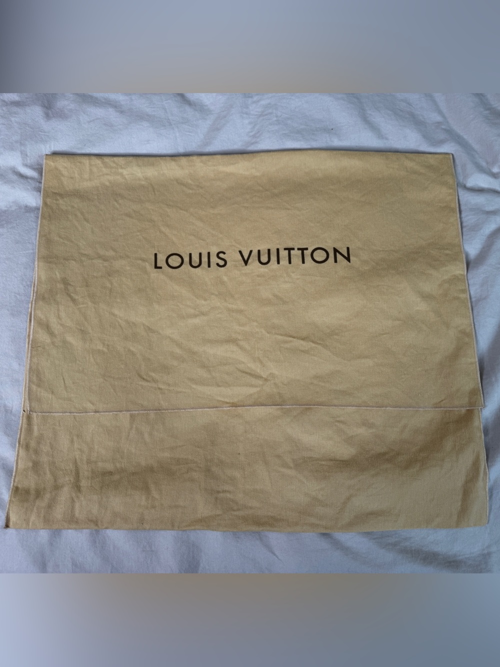 Louis Vuitton Dust Bag cotton beige yellow 24x21